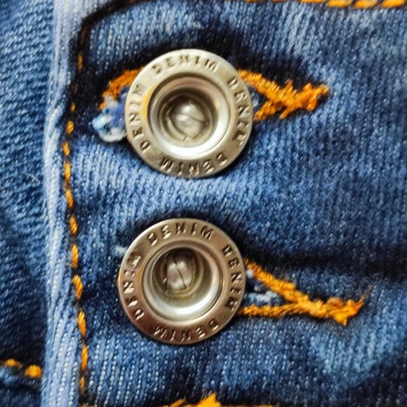 Seduction Victoria jeans straight leg blue women's size 0 / 33 - Picture 9 of 11